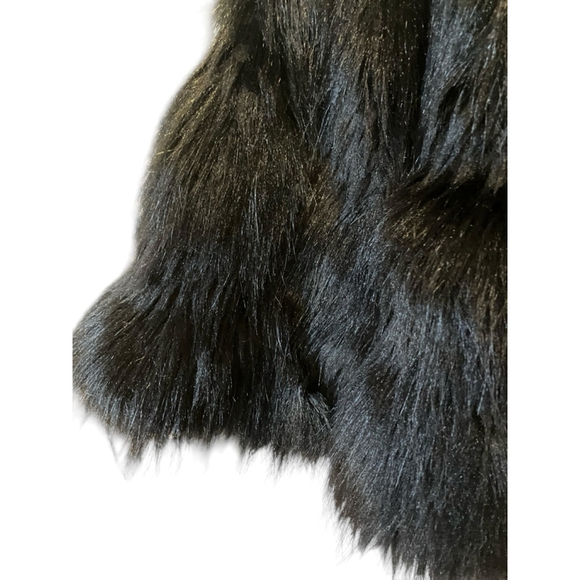 Vince Camuto Black Faux Fur Shrug Jacket Size S - Picture 3 of 8